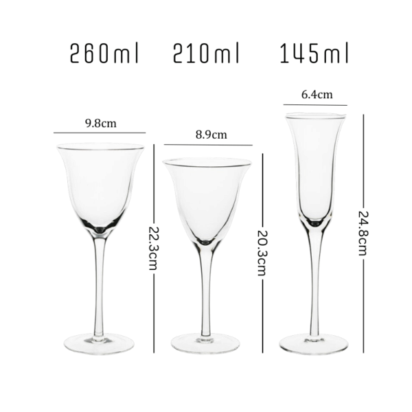 neomina Ultra Thin Modern French Wine Glasses – Set of 2 Elegant Crystal Tumblers - Image 5