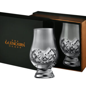 neomina Cut Crystal Whiskey Glasses – Set of 2 Elegant Tasting Tumblers