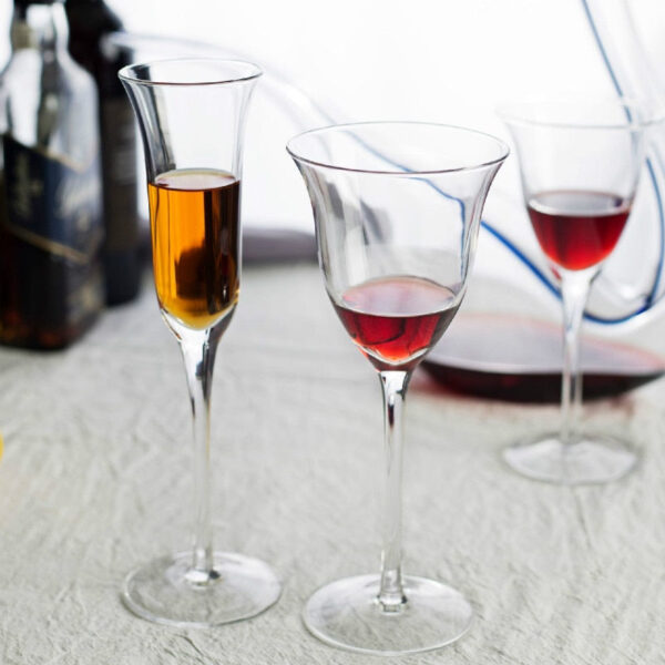 neomina Ultra Thin Modern French Wine Glasses – Set of 2 Elegant Crystal Tumblers