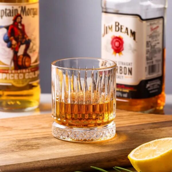 neomina Gold Rim Crystal Bourbon Glasses – Set of 2 Elegant Whiskey Tumblers - Image 4